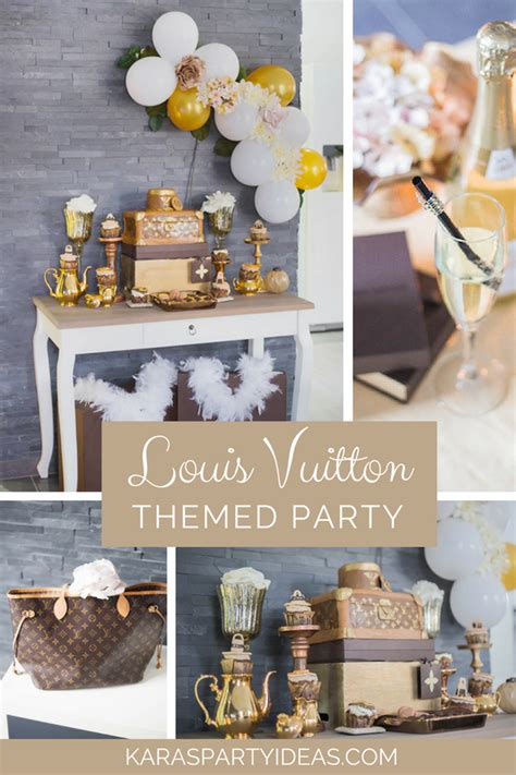 Louis Vuitton themed party